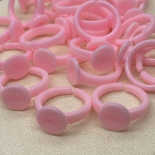 キッズ用　プラリング　台座パーツ　20個【AP-RG-20-PNK】