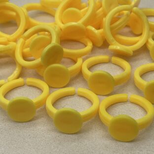 キッズ用　プラリング　台座パーツ　20個【AP-RG-20-YEL】