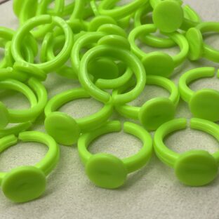 キッズ用　プラリング　台座パーツ　20個【AP-RG-20-GRN】