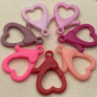 プラスチックカン　ハート　ピンクミックス　30個【PK-PNKMIXｈ】