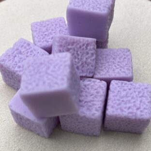 デコパーツ　キューブキャンディ　パープル10個入り　貼り付けパーツ【DP-CY-011-PPL】