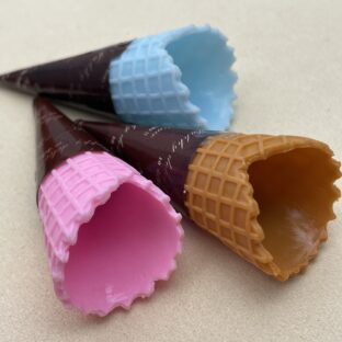 デコパーツ　アイス　ワッフルコーン　ミックス3個入り【DP-IC-001-MIX】