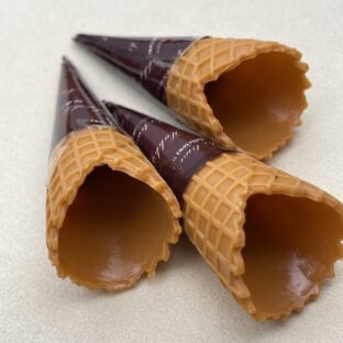 デコパーツ　アイス　ワッフルコーン　ブラウン3個入り【DP-IC-002-BRN】
