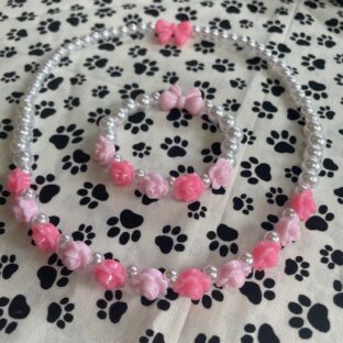 ネックレス＆ブレスレット作り方　簡単ゴムのみ