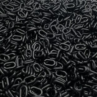 プラチェーンパーツ　100個入り　ブラック【CP-15-9-bk】