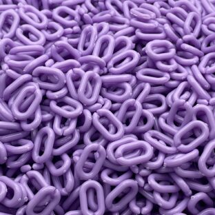 プラチェーンパーツ　100個入り　パープル【CP-15-9-pp】