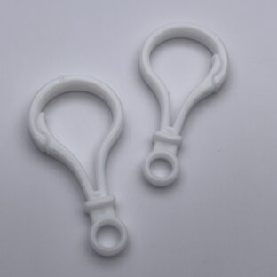 プラスチックナスカン　20個入り　ホワイト【PK-20-WHT】