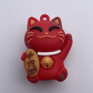 プラチャーム 招き猫　レッド　1個入り【PCM-mcr】