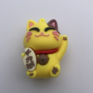 プラチャーム 招き猫　イエロー　1個入り【PCM-mcy】