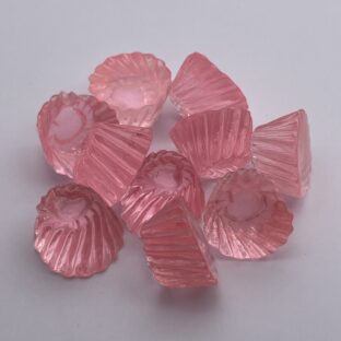 デコパーツ　ゼリー　ピンク　10個入り　貼り付けパーツ【DP-JY-002-PNK】