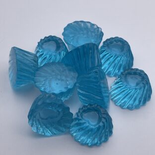 デコパーツ　ゼリー　ブルー　10個入り　貼り付けパーツ【DP-JY-003-BLU】