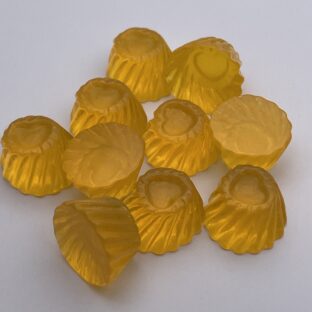 デコパーツ　ゼリー　オレンジ　10個入り　貼り付けパーツ【DP-JY-005-ORN】