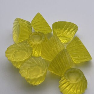 デコパーツ　ゼリー　イエロー　10個入り　貼り付けパーツ【DP-JY-004-YEL】