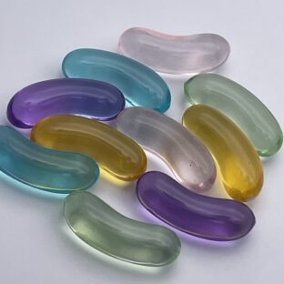 デコパーツ　ゼリービーンズ　ミックス　10個入り　貼り付けパーツ【DP-JY-008-bMIX】