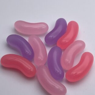 デコパーツ　ゼリービーンズ　ピンクミックス　10個入り　貼り付けパーツ【DP-JY-009-bMIX】