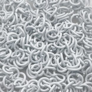 カラー丸カン　25個入り　8㎜　ホワイト【MCC-WHT】