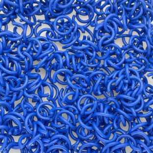 カラー丸カン　25個入り　8㎜　ネイビーブルー【MCC-NBLU】