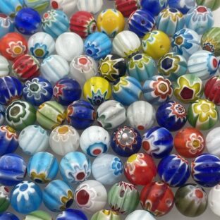 ミッレフィオーリ　ラウンド　12㎜　15個入り【GB-ｍｆ-r12】