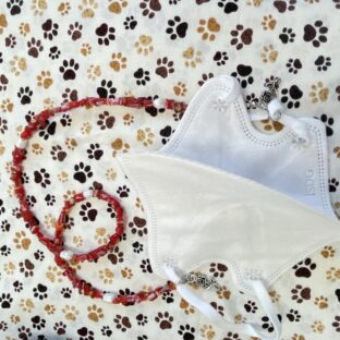 マスクコード　50㎝　サザレビーズで作る　シンプルコード