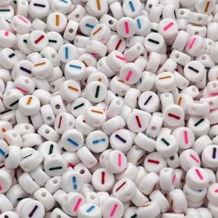 アクリルビーズ　アルファベットI　100個入り【AB‐EA-Ic】