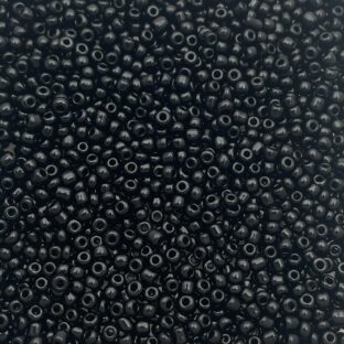 シードビーズ　2㎜　ブラック　30ｇ【SEED-BEADS-o02-BLK】