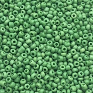 シードビーズ　2㎜　グリーン　30ｇ【SEED-BEADS-o02-GRN2】