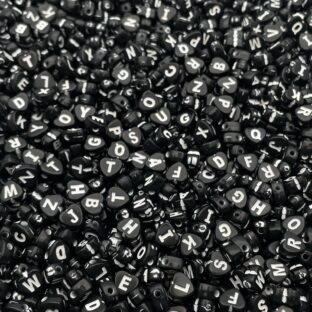 アクリルビーズ　アルファベット　150個入り【AB‐EA-MIXhbw】