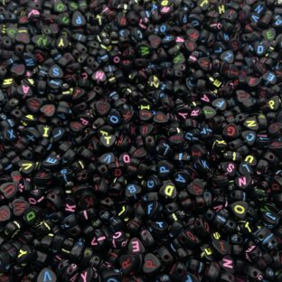 アクリルビーズ　アルファベット　150個入り【AB‐EA-MIXhbc】