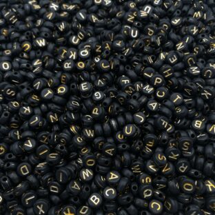 アクリルビーズ　アルファベット　150個入り【AB‐EA-MIXrbg】