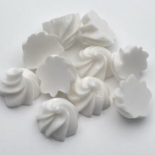 デコパーツ　ホイップクリーム　ホワイト　10個入り　貼り付けパーツ【DP-CM-003-WHT】