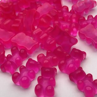 デコパーツ　くま　ピンク　10個入り　貼り付けパーツ【DP-GBR18-PNK】