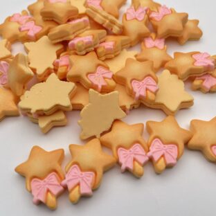 デコパーツ　スタークッキー　10個入り　貼り付けパーツ【DP-BT-001-PNK】