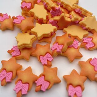 デコパーツ　スタークッキー　10個入り　貼り付けパーツ【DP-BT-002-PNK2】