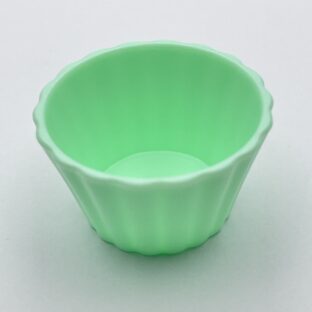 ミニチュア　エッグタルトカップ　グリーン　10個入り【MNT-cup-ｇ】